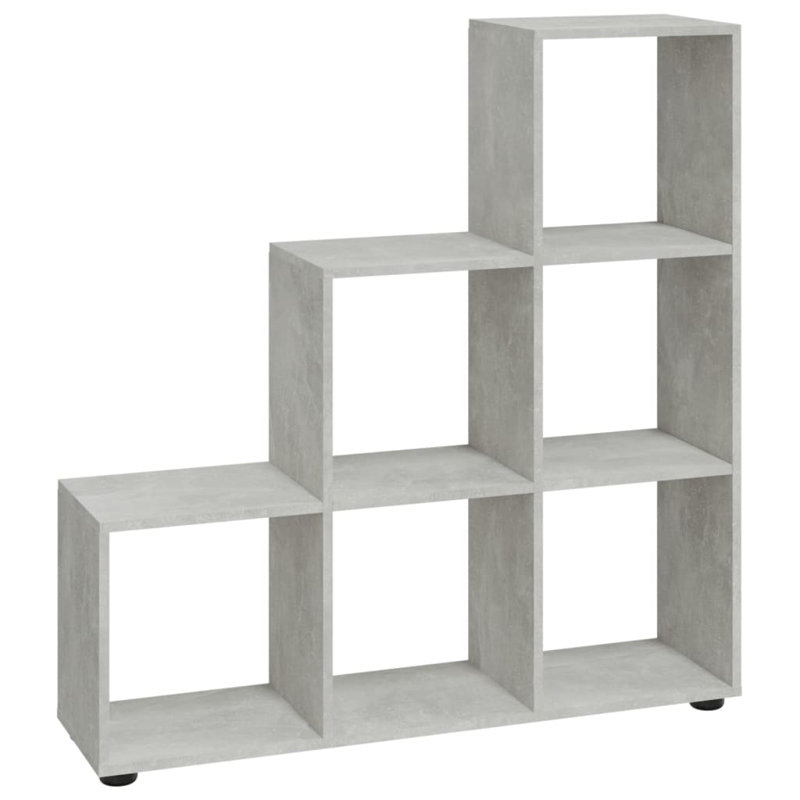 Tambellini Cube Bookcase, 104 x 29 x 107 cm, Concrete Grey