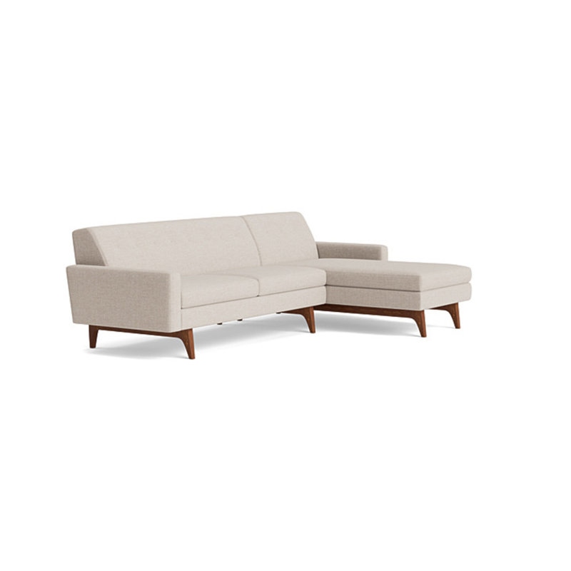 Tyler Chaise Sectional, Performance Weave - Natural, Right Hand Facing