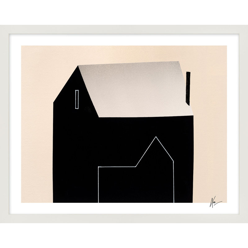 Urban Barn 1 Print by Lee Lessem, White Frame, 30" H x 38" W x 1.25" D
