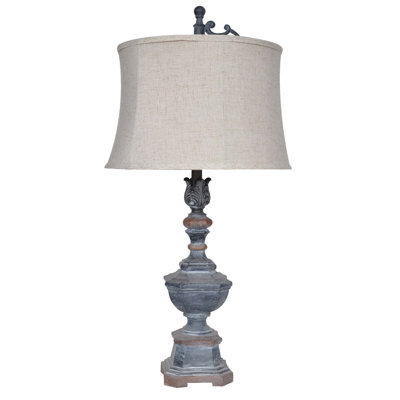 Lampe de commode grise 34 po Hailsham