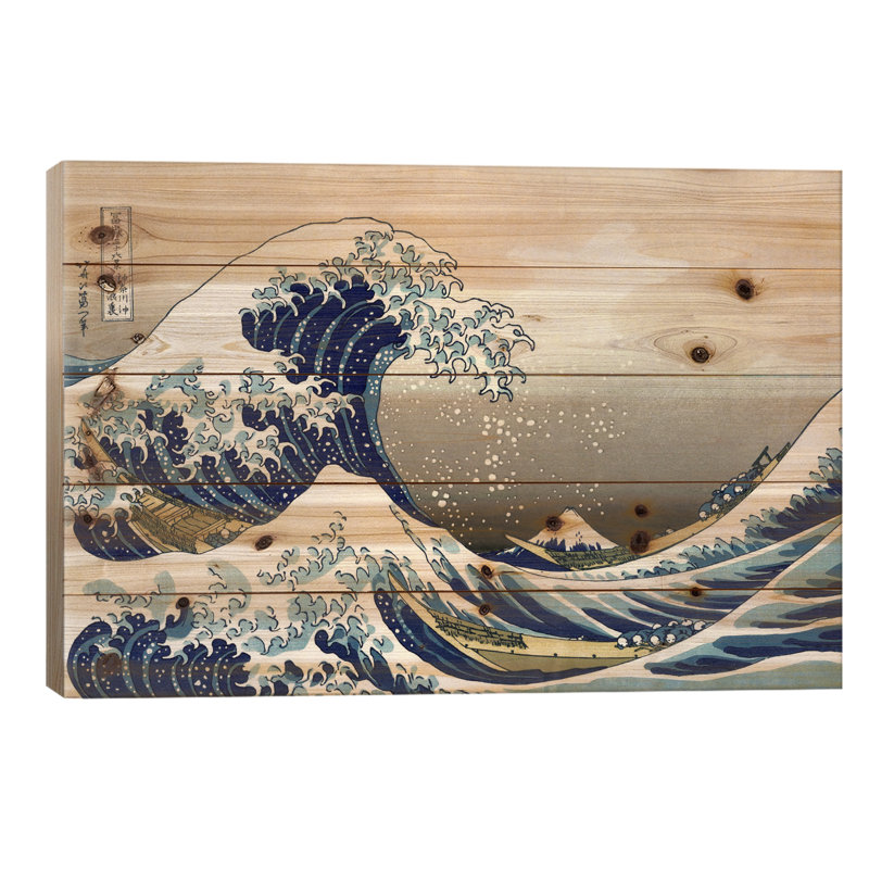 La grande vague à Kanagawa, 1829, L 26 po x H 18 po
