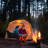 Steban Oversized Camping Chair, Folding Moon Saucer Chair, Heavy Duty Folding Chair with Carry Bag