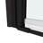 Matted Black Shower Door With Universal Pivot - 1/4" Tempered Glass, 1 3/8" Adjustable, Good Leak Performance, Easy Installation Procedure And Leak, To Install