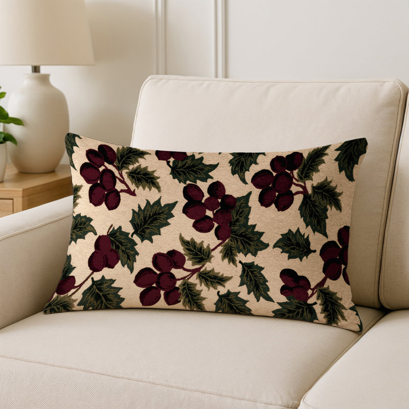 Coussin intérieur et extérieur, Rectangle H 20 po x l 14 po, Prunelle