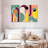 Retro Geometric Abstract X Multi Piece Canvas Print-93059179