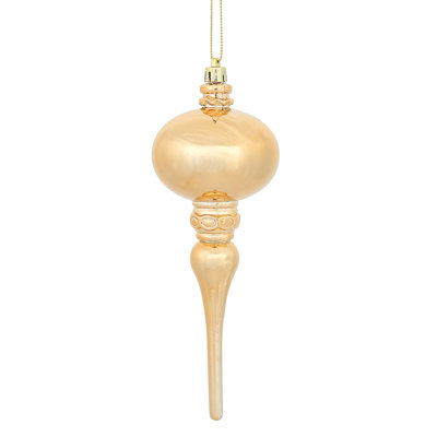 8" x 2.75" Shiny Finial Ornament
