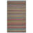 Margolis Hand Woven Viscose/Cotton Striped Rug in Blue/Orange-29209345