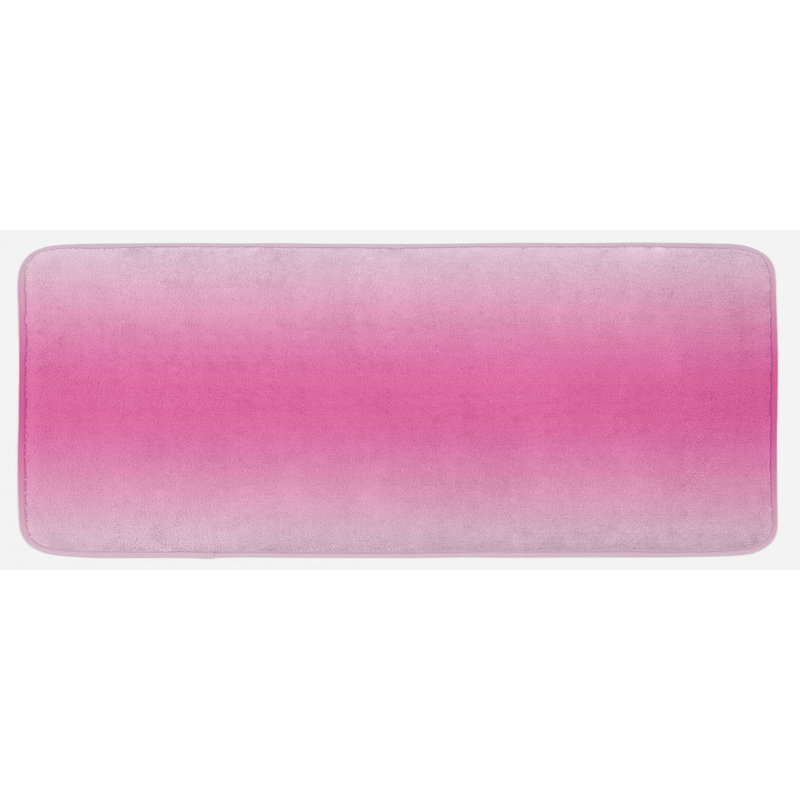 Tapis de cuisine ambesonne dégradé, saison de coucher de soleil tropicale de l’année, tapis de cuisine de style à thème moderne et moelleux avec support anti-dérapant, 47 po x 19 po, jaune orange