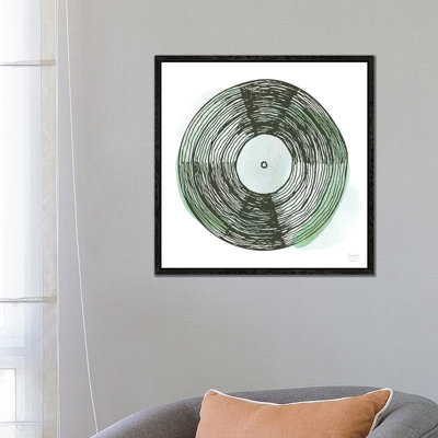 Old School Vinyl Record - Print on Canvas
