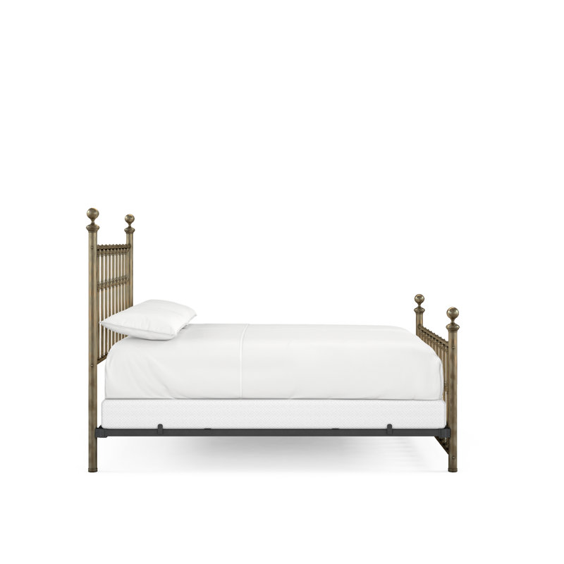 104 Palisade Bed | Complete Standard, King, Aged Brass Lacquered