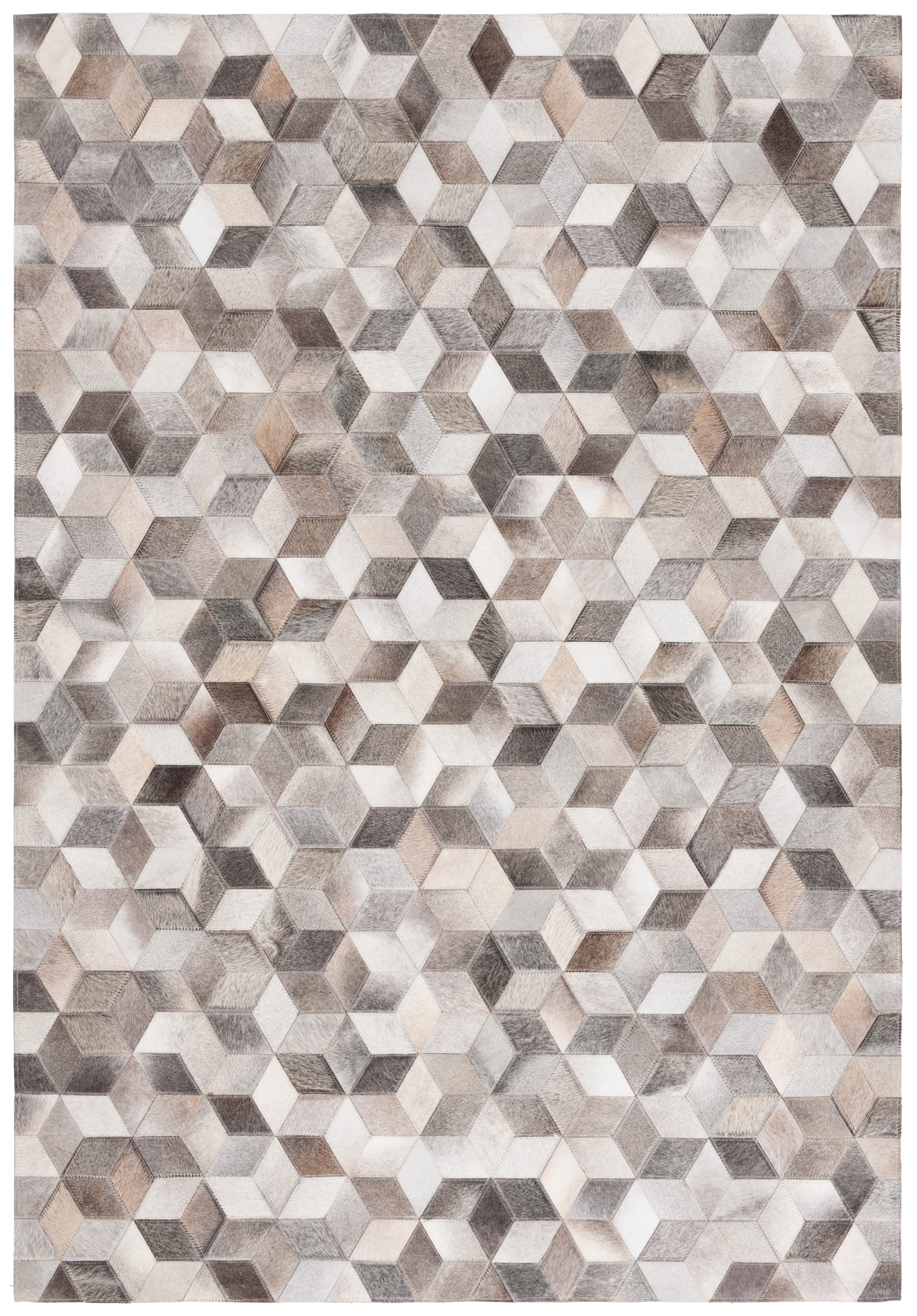 Foundry Select Yalaina Hand Woven Leather Geometric Rug | Wayfair