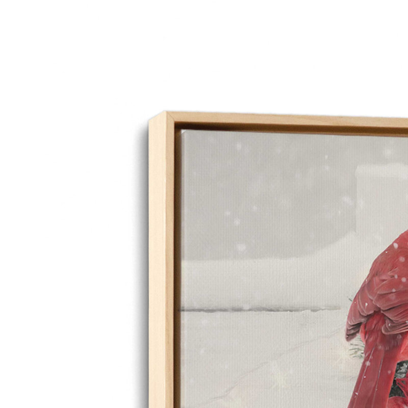 «Holiday Greeters» par Lori Deiter, reproduction d'art, L 12 po x H 8 po, Tanné, Toile avec cadre