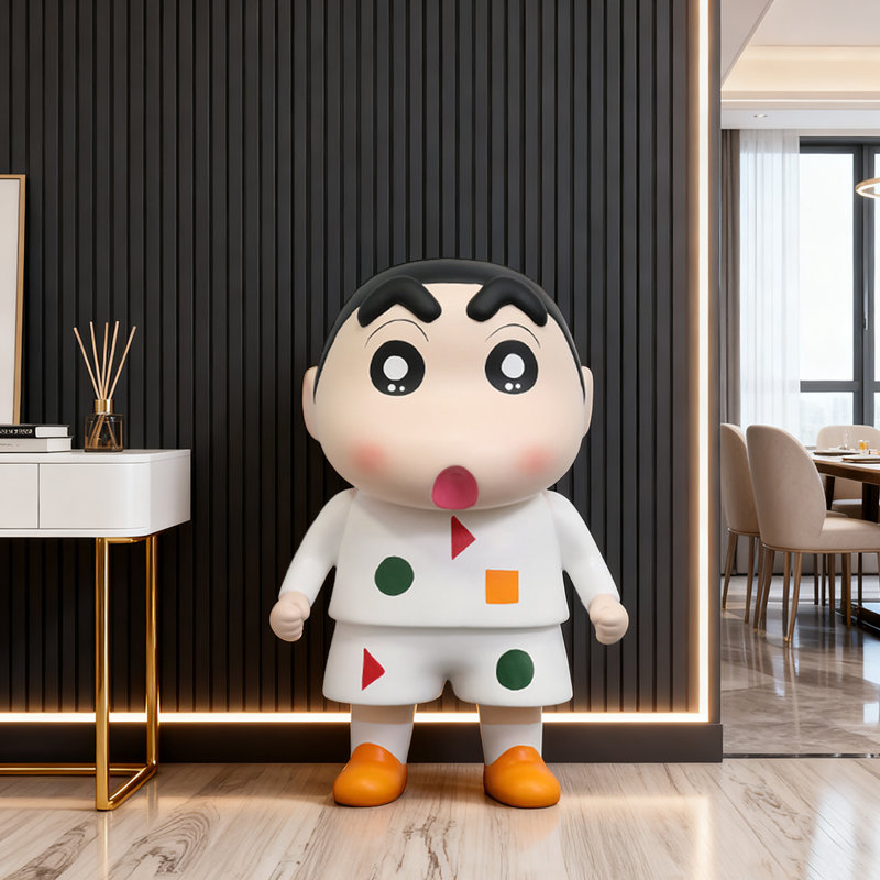 Figurine Crayon Shin-Chan en résine - tirelire décorative