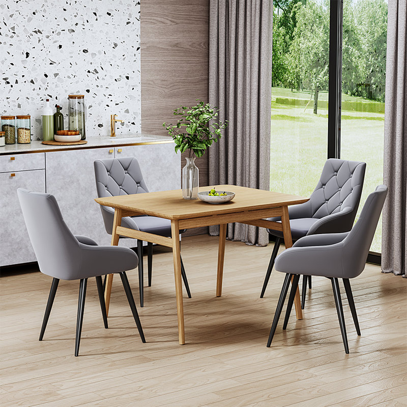 Cantilever Chair Set Alektra, Grey