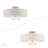 Bazilijus Linen Blend Semi Flush Mount-354253634