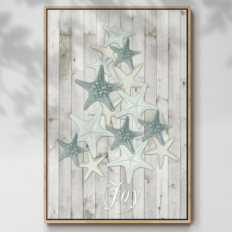 Noël côtier III, H 37 po x l 25 po x P 1,5 po, Naturel