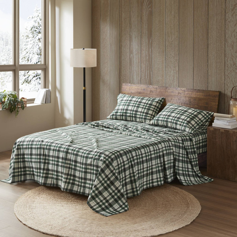 4 Pieces Full 100% Cotton Printed Sheet Set,Finton