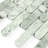 Soletile Jade Green Slender Oval Pill Polished Marble Mosaic Wall & Floor Tile