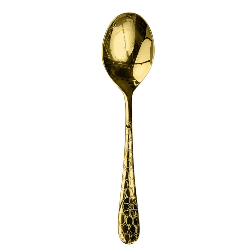 Coccodrillo Espresso Spoon - 24 Pieces, Oro