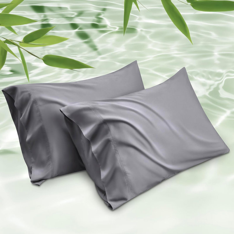 Rayon from Bamboo Pillowcase,GentleSoft™️, Gray
