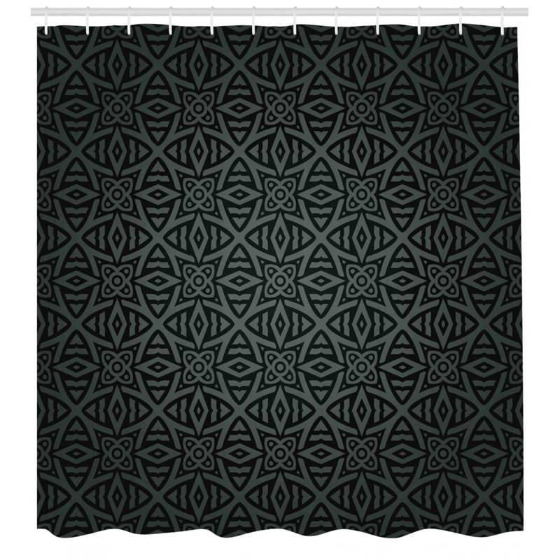 Shower Curtain with Hooks Included, 70" H x 69" W
