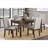 Dining Table with 4 Drawers – Dark Cherry Finish