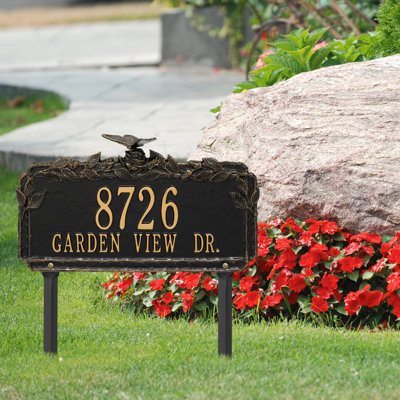 Plaque de jardin papillon rose