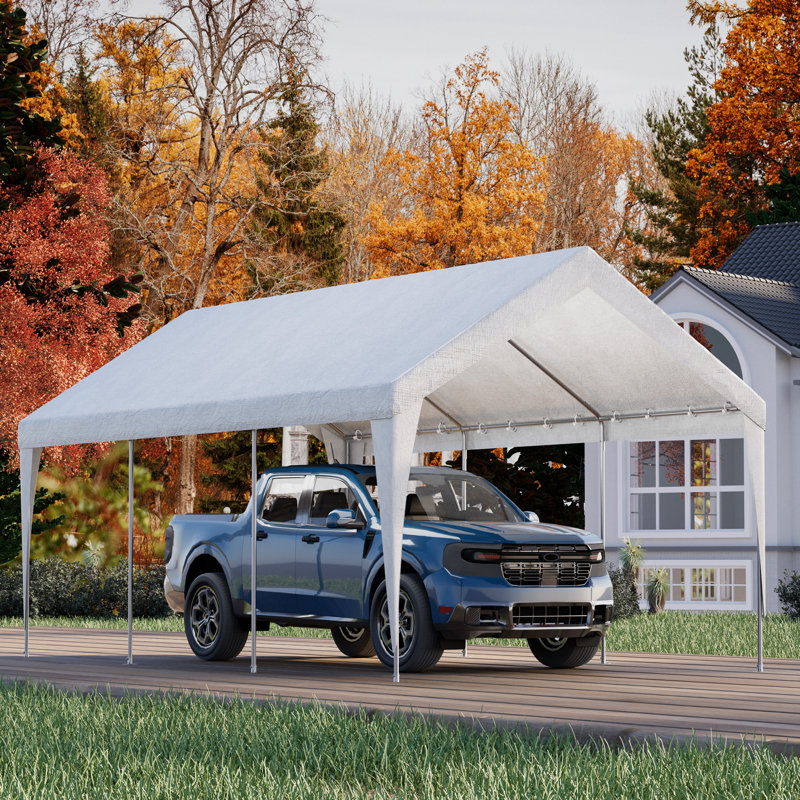 Carports 10X20 Heavy Duty (Sidewalls Only), White
