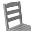 Chaise de patio robuste thermolaquée, gris-132016565