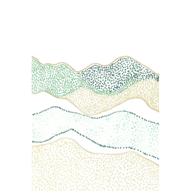 Terra Dots II by Vanna Lam - Wrapped Canvas Graphic Art Print, 76cm H x 51cm W, Wrapped Canvas