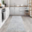 Tapis moderne lavable antidérapant - ivoire / noir - Hall d'entrée, couloir, salle de bain et cuisine-102998692