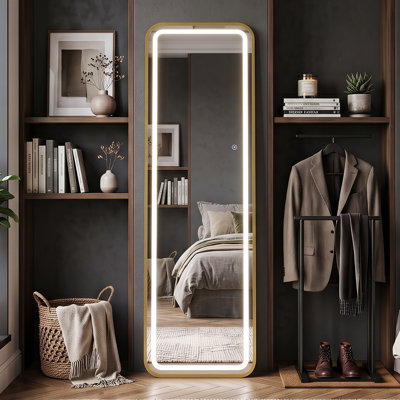 Aluminium Leaning and Freestanding Full Length Mirror