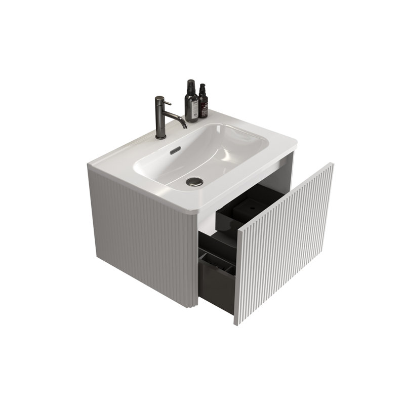 24" Striped Bathroom Vanity