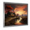 Cottage Sunset Sanctuary 1 - paysage, art mural sur toile