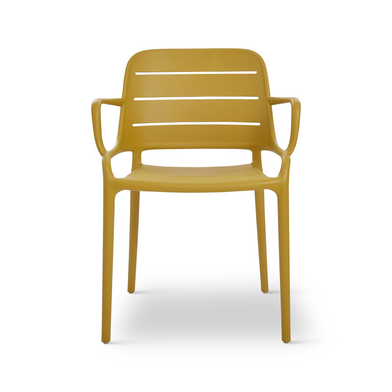 Ensemble de 4 fauteuils empilables Nohr, Gingembre gingembre