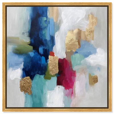 Jewel Tones I Blue Gold Art Canvas Print by Art Remedy
