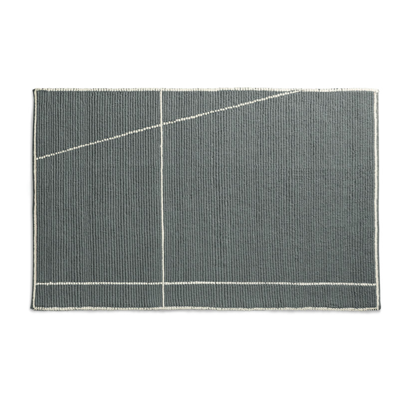 Collet Rug in Haze/Ivory, Rectangle 5' x 8', Gray/Ivory