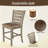 5Pcs Set Counter Table Set Square Counter Table Solid Wood Modern Farmhouse Rustic Look Distressed Look