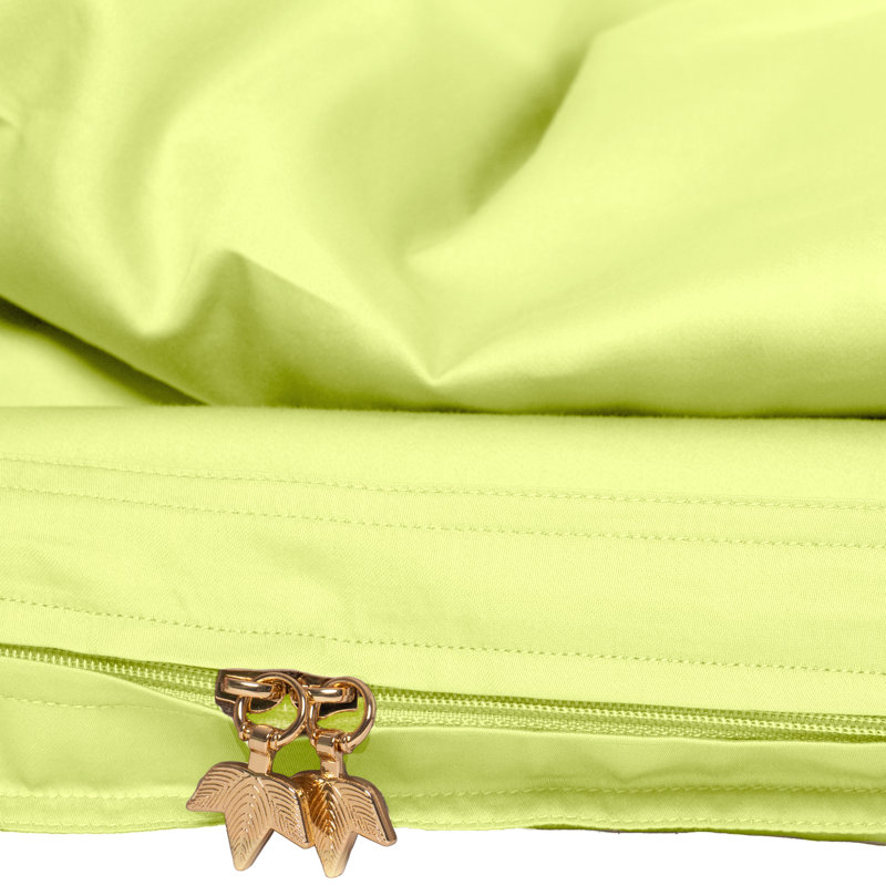 Housse de couette 100% coton percale, Housse de couette pour lit simple, Green