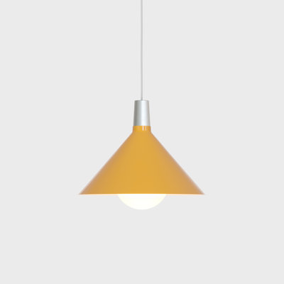 Bower Single Light Steel Aluminium Dimmable Pendant