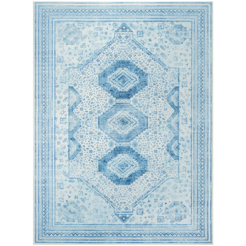 Tapis de salon à motif géométrique Straub, Rectangle 6 pi x 9 pi