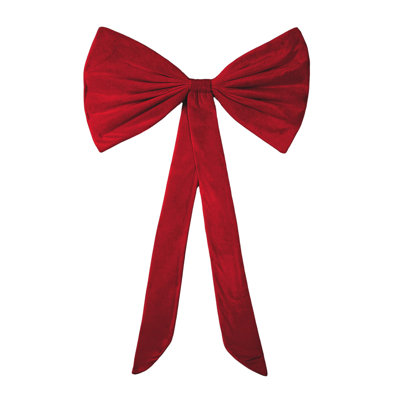 Large Velvet Bow 18"X30", Party Wedding Backdrop Decorations, Big Bows for Wall Decor, Birthday Baby Shower Room Decor, Christmas Tree Bows (Pink, Black, Red)