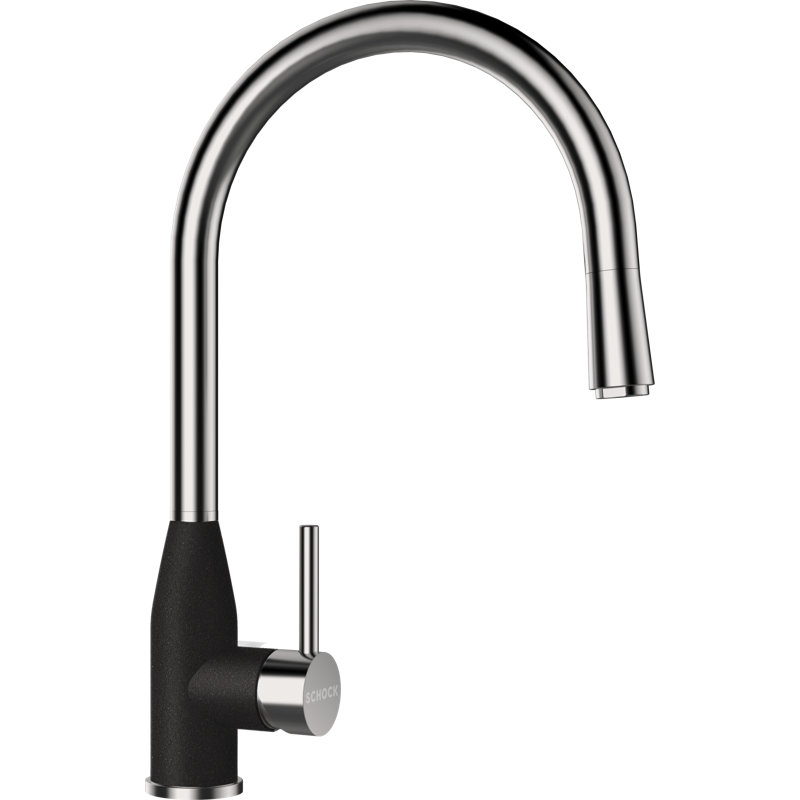 Schock Single Lever Monobloc Tap, Nero