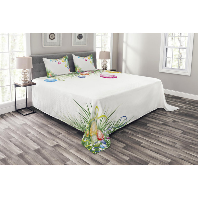 Traditional Polyester Coverlet, King Coverlet + 2 Shams