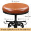 Upholstered Counter Stool with Metal Frame-1280351646