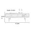 Table basse moderne avec coins en R