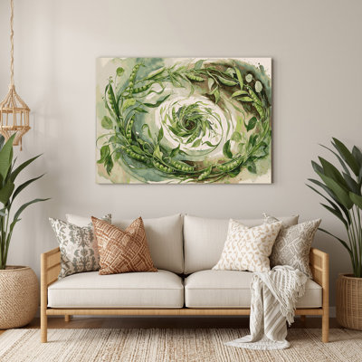 Vegetables Earthnut Pea Beige Metal Wall Art