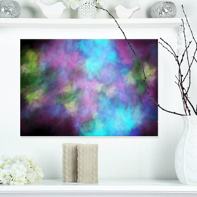 « perfect blue purple starry sky », peinture Clothilda, H 20 po x l 20 po x P 1 po, H 36 po x l 46 po x P 1,5 po