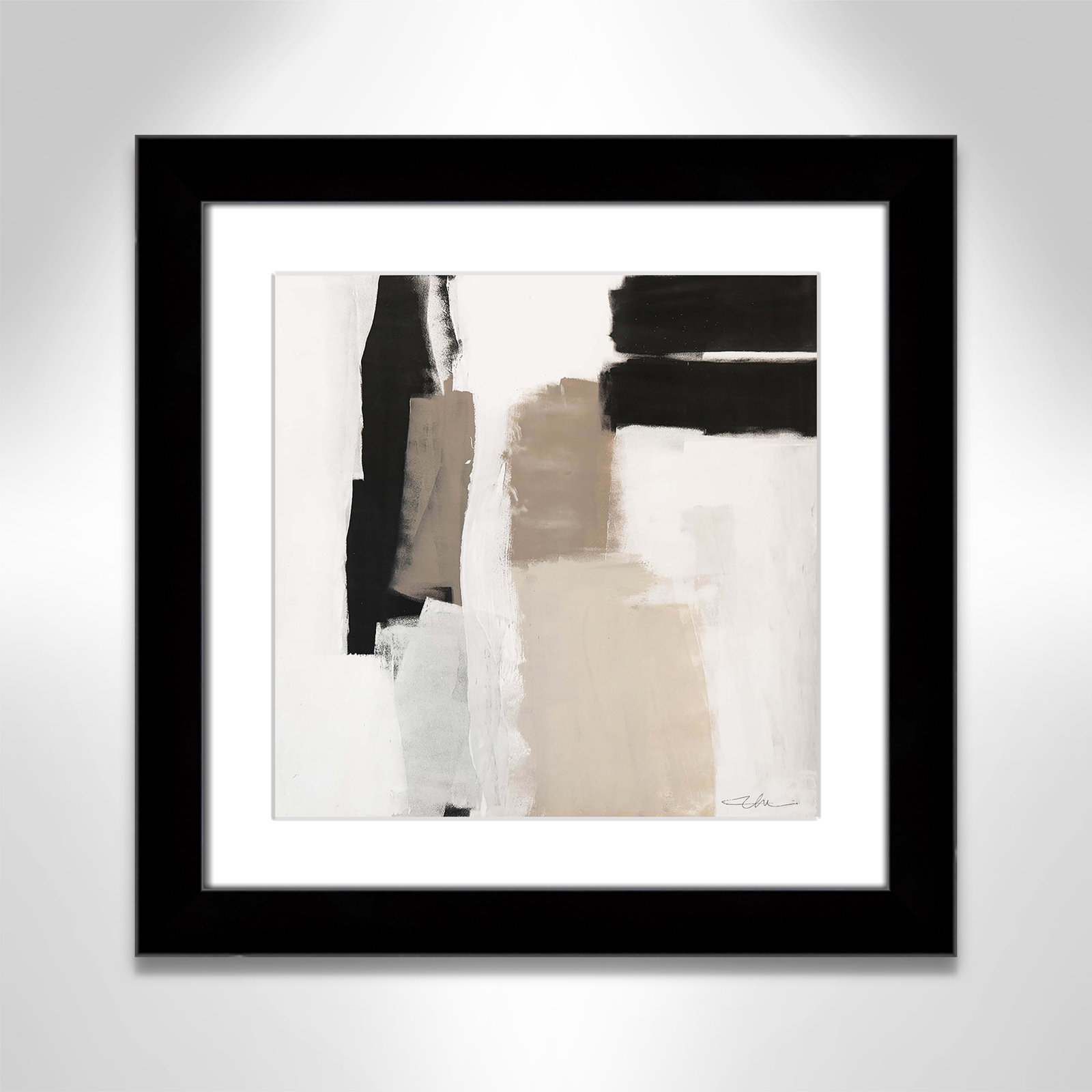 Earth Scapes II-A Print by Casa Fine Arts, Black Cube Framed, 18.5" H x 18.5" W x 1.25" D