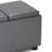 Avalon 42"W Upholstered Contemporary Rectangular Flip-Top Storage Ottoman with Hidden Storage-528804311